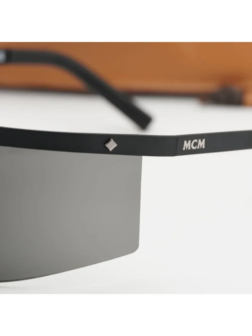 MCM MW0016 02A Shield Sunglasses – Black / Smoke